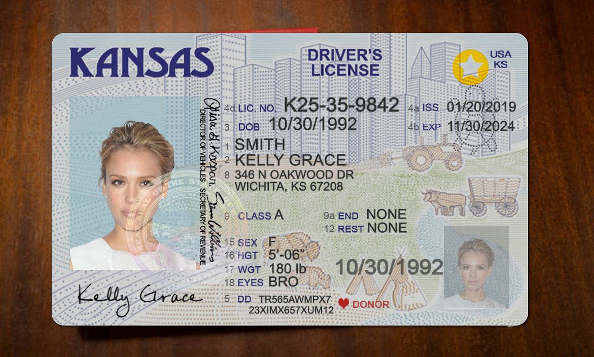 Kansas Driver License PSD