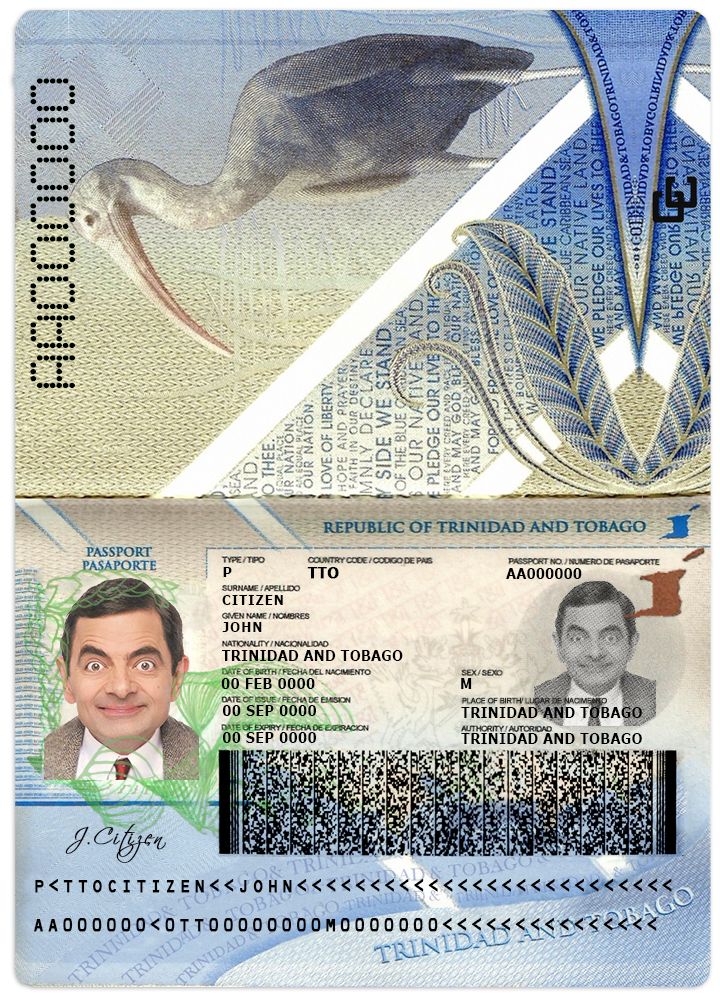 Trinidad and Tobago Passport PSD