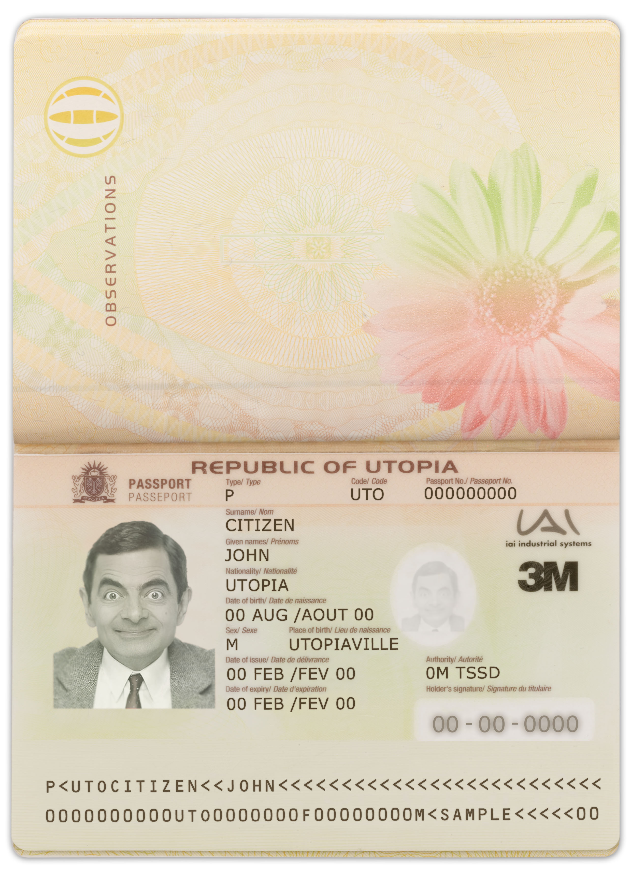 Utopia Passport PSD